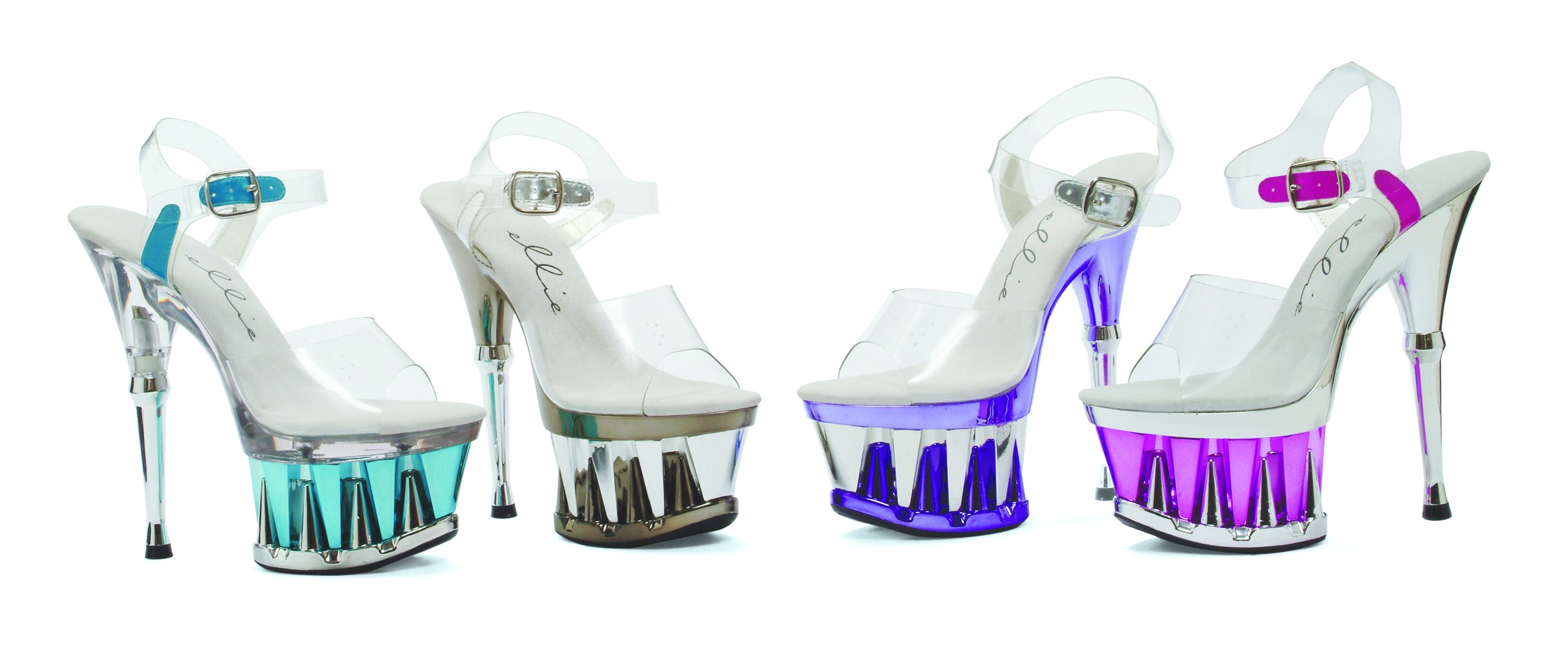 Clarity - Shark Teeth Platform Sandal